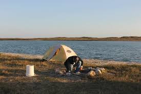 Our Campsite At The End Of North Padre Island We Can See South Padre From Our Site Picture Of Padre Island National Seashore Corpus Christi Tripadvisor