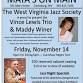 Maya's On Main presents Vince Lewis Trio & Maddy Winer event image
