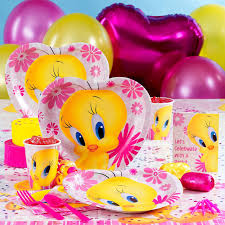 Tweety Bird Birthday Party Kids Tv Pictures Bird Birthday Parties 1st Birthday Party Supplies Bird Baby Shower Theme