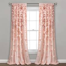 Lush Decor Riley Window Curtain Panel Kohls Panel Curtains Pink Curtains Lush Decor