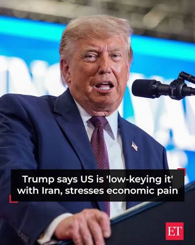 LinkInBio | Trump signals a quieter approach with Iran, but the pressure  stays on | US President Donald Trump said the US is "low-keying it" with  Iran while stressing the economic pain
