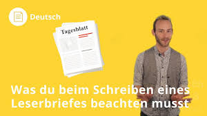 Support textvorlagen für leserbriefe u.ä. Einen Leserbrief Schreiben Learnattack