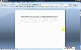 In text formatting, a double space means sentences contain a full blank line (the equivalent of the full height of a line of text) between the rows of words. How To Change The Text To Double Space Word 2007 Youtube