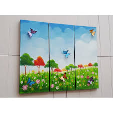 Lukisan sulaman berlian 5d jahitan bersilang desain pemandangan taman model diy shopee indonesia. 11 Lukisan Taman Bunga Di Tembok Koleksi Rial