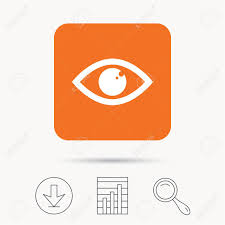 Eye Icon Eyeball Vision Symbol Report Chart Download And Magnifier
