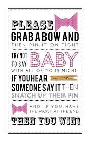 Don T Say Baby Clothespin Game With Pink Bows Pink Etsy Baby Shower Baby Boy Shower Clothes Pin Games