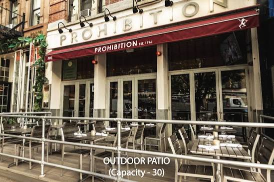 Best American Restaurant in Upper West Side | Prohibition