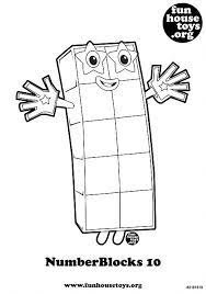 Numberblocks 10 Printable Coloring Page Coloring Pages Fun Printables For Kids Printables Free Kids