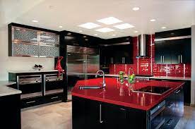 Black is the absence of all color and is sophisticated and powerful. 12 Colorful Kitchens That Will Inspire You Top Inspirations Black Kitchen Decor Red Kitchen Decor Black And Red Kitchen