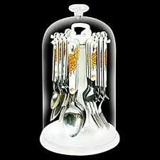 Perlengkapan minum teh segi delapan cc78 motif eternity. Sendok Set Sendok Makan Vicenza Gold Shopee Indonesia