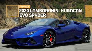 Technical specification of the lamborghini huracán sto, on sale at lamborghini dealers. 2020 Lamborghini Huracan Evo Spyder Review Hooked On A Feeling