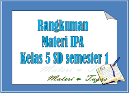 Check spelling or type a new query. Rangkuman Materi Ipa Kelas 5 Sd Semester 1 Materi Dan Tugas