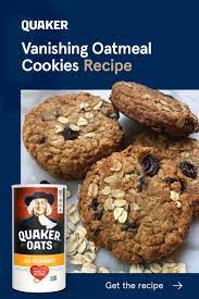 Vanishing Oatmeal Raisin Cookies Recipe Quaker Oats Recipe Vanishing Oatmeal Raisin Cookies Vanishing Oatmeal Cookie Recipe Oatmeal Cookie Recipes