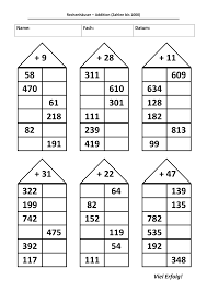 Zahlenraum bis 1000, verschiedene aufgaben, punkte verbinden. Zahlenhauser Addition Zahlen Bis 1000 Unterrichtsmaterial Im Fach Mathematik Zahlenhauser Kopfrechnen Zahlen