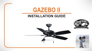 Install a ceiling fan yourself to save money. Gazebo Ii Ceiling Fan Installation Guide Youtube