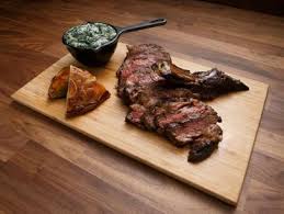 Coat the steak lightly with oil and sprinkle both sides with a generous pinch of salt. Ribeye Steak In The Oven Recipe Jeff Mauro Food Network