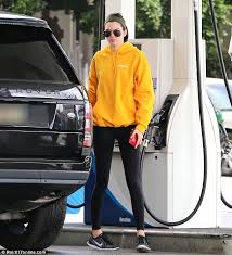 kendall jenner sports shadow hill hoodie at gas station in