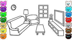 We have collected 38+ living room coloring page images of various designs for you to color. Living Room Coloring Pages For Children Youtube
