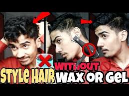 How to style wavy hair men. Style Hair Without Dryer Wax Or Gel Product Add Volume To Hair Youtube