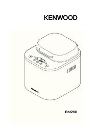 Notice Machine A Pain Kenwood Bm 260 Et Pieces Detachees Cuve Courroie Cuilliere Moteur Pale Resistance