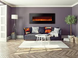 Finefind electric fireplace 60 recessed 3.86 ultra thin insert, wall mounted and in wall easy installation with remote control, 750w/1500w, low noise (fake fire) 4.7 out of 5 stars. Best Wall Mount Electric Fireplace Ideas In Living Room Contemporary Living Room New York By Modern Blaze Houzz