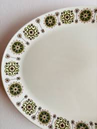 Kathie Winkle Style Platter Johnson Bros 1960s Ironstone Snowhite Malaga England Retro Home Retro Kitchen Retro Dishes Retro Dishes Johnson Bros Platters