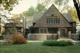 The glasner house was built along the upper edge of a ravine that feeds into lake michigan. Frank Lloyd Wright Buildings A Complete Listing