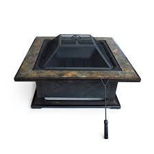 Mar 11, 2020 · but, provided you follow and observe all the fire and fire pit safety precautions, there is little to worry about too. Outdoors Escapes Square Slate Fire Pit Table With Base 36 Inch Buy Online In Angola At Angola Desertcart Com Productid 2114698