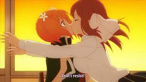 Anime girl kiss girl #22 | Lesbian kiss - YouTube