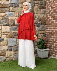Verev Kesim Pliseli Tunik Moda Stilleri Basortusu Modasi Turban Kiyafetler