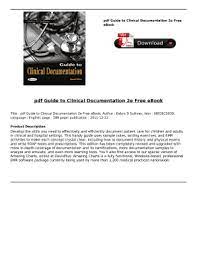 Detail downlaod guide to clinical documentation (debra d. Guide To Clinical Documentation Pdf Fill Online Printable Fillable Blank Pdffiller