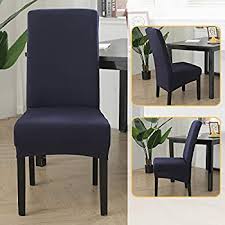 Ikea ektorp 6 of 7 partthree (3) seat sofa slipcover cover nordvalla dark beige. Stretch Dining Chair Slipcovers Xl Oversized Removable Washable Soft Spandex Extra Large Dining Room Chair Covers For Kitchen Hotel Table Banquet Pack Of 4 Large Blue Buy Online At Best Price In Uae