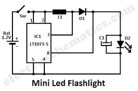 Mini Led Flashlight Circuit Schematic Led Flashlight Flashlight Led