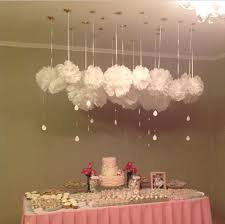 I Love The Stars Attaching The Clouds But Use Cotton Instead Of Tissue For Clouds Baby Shower Decorations Girl Shower Baby Shower Decorations For Boys