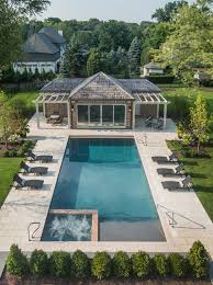 Remember, she filled in her swimming pool and turned into an amazing garden? Hinsdale Il Rectangular Swimming Pool Sunshelf And Spa Inside Traditional Pool Chicago By Platinum Poolcare