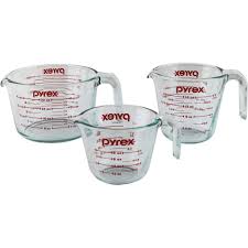 Pyrex Glass 3 Piece Measuring Cup Set Walmart Com In 2020 Measuring Cups Set Dry Ingredients Measuring Cups Glass Measuring Cup