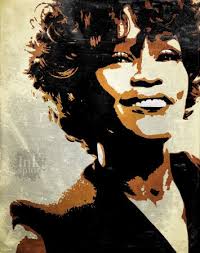 Whitney Houston Original Digital Pop Art Style Print By Inksplot 15 00 Houston Art Illustration Art Pop Culture Art