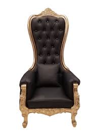 Buy high back chair at astoundingly low prices without compromising quality. High Back Chair Highback Baroque Chair Queen Throne Black Leather Gold Frame Ebay