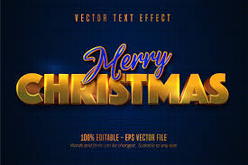 Download Merry Christmas Golden Style Text Effect Graphic By Mustafa Beksen Creative Fabrica SVG Cut Files