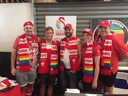 What do you think of the new adam goodes mural on foveaux street in sydney? Rainbow Swans At Sydney Swans Fan Day Rainbow Swans