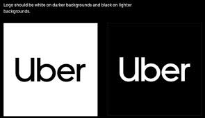 The uber guidelines cover 9 elements: Uber Brand Book