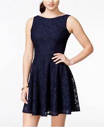 Juniors Lace Fit Flare Tank Dress Created For Macys