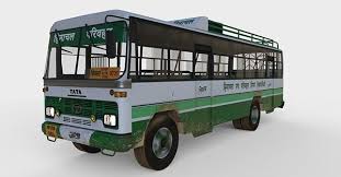 Modeling Rendering Study Tata 1612c Hrtc Bus On Behance In 2020 Tata Bus Rendering