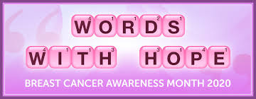 Breast cancer awareness month is celebrated by pink ribbons and increasing awareness of the detection signs of breast cancer. Words With Friends And The American Cancer Society Partner For Breast Cancer Awareness Month With Social Initiative Wordswithhope Business Wire