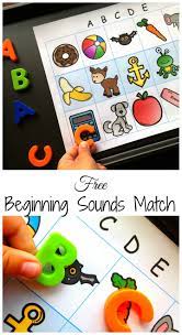 Easy And Free Beginning Letter Sound Match Letter Sound Activities Alphabet Preschool Preschool Activities