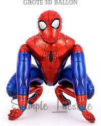 Bol Com Spiderman Xl Ballon 3d Folieballon Versiering Decoratie Kinderfeest Feest