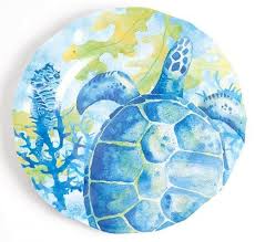 10 off or more kitchen & dining deals. Non Skid Tropical Sea Turtle Luxury Melamine Dinnerware Nautical Luxuries