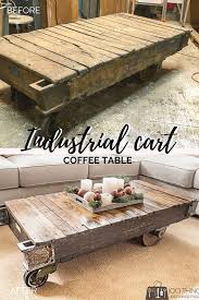 Gift guides for her for him. Industrial Cart To Coffee Table An Awesome Makeover 100 Things 2 Do