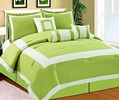 Vertical lime green stripes sateen duvet cover by roostery. Lime Green And Black Comforter And Bedding Sets