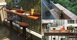 Make the most of your balcony with this diy balcony railing bar table that's perfect for entertaining guests or getting some work done. 6 Diy Bar Top Ideas For Balcony Balcony Garden Web